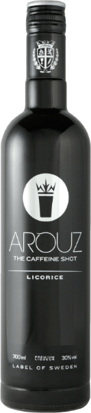 A bottle of Arouz salty licorice