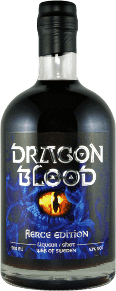 A picture of a bottle of Dragon Blood Fierce Edition A bottle of Dragon Blood Fierce Edition