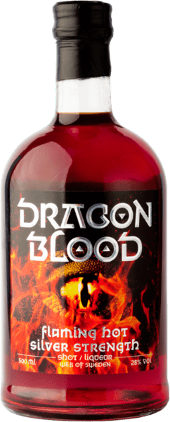 A bottle of Dragon Blood Silver Strength