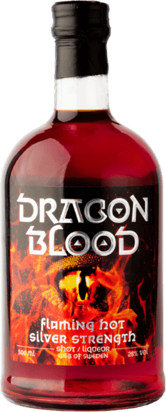 A bottle of Dragon Blood Silver Strength